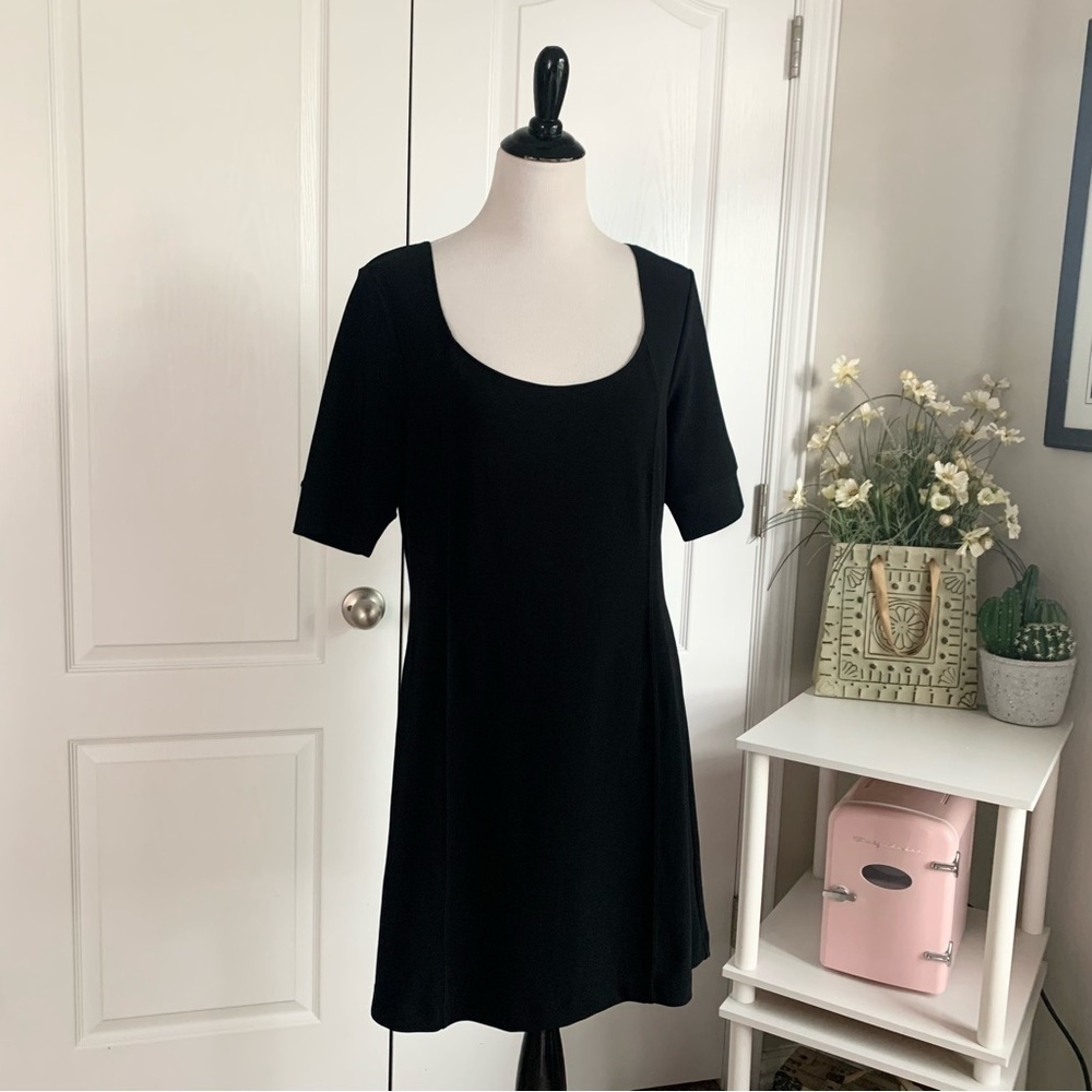 Boston Proper Black Sheath Dress‎
